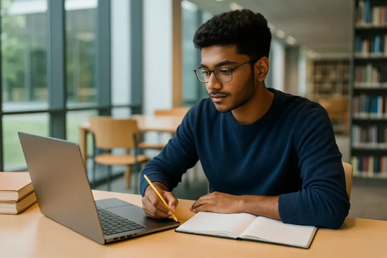 Student renting a laptop for study