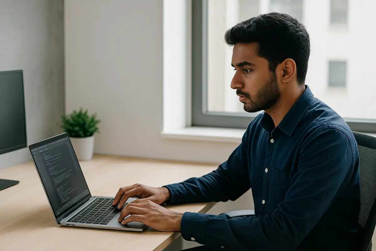 best laptop for coding and programming used by Indian developer in modern workspace