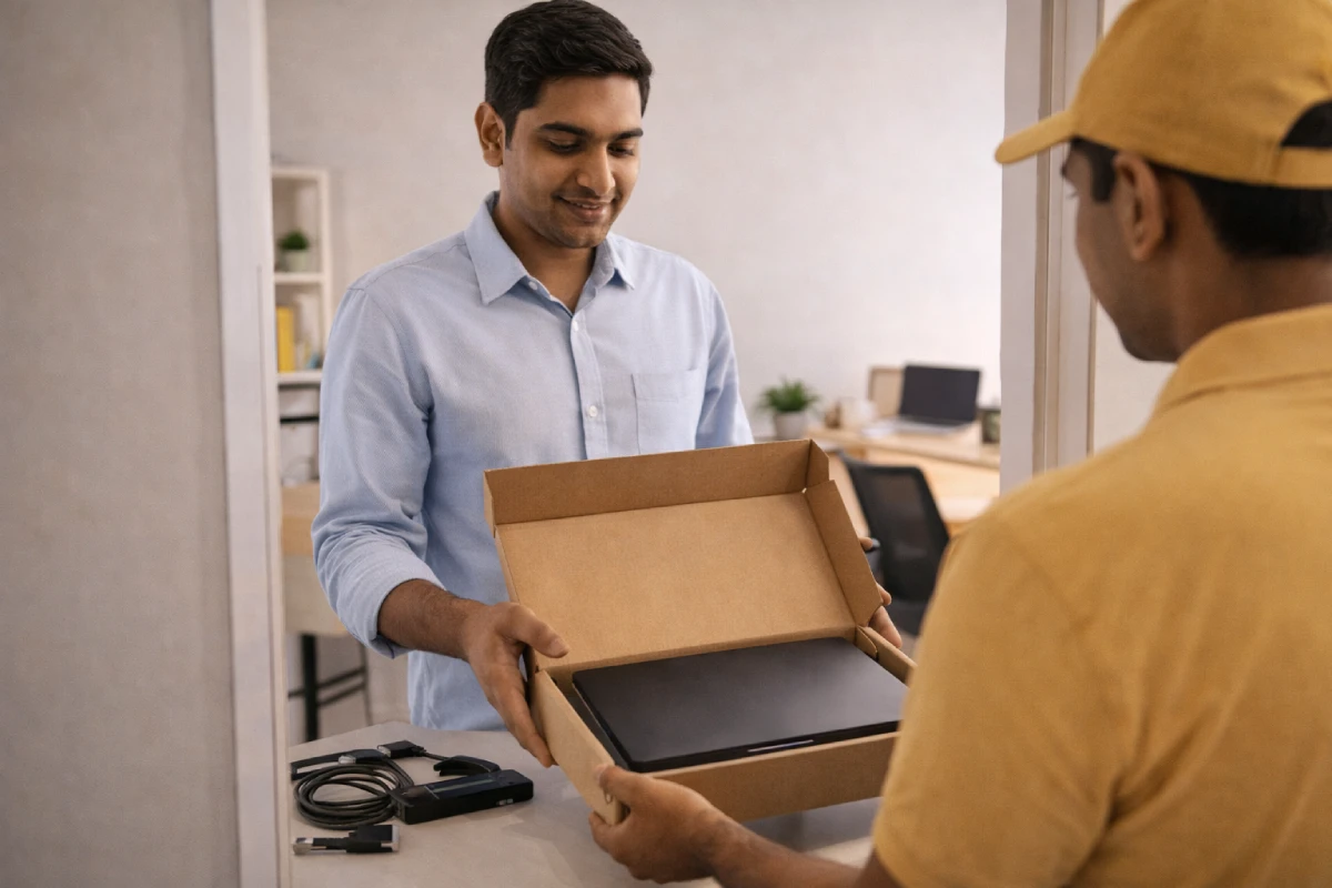 Good brand for laptop on rent delivered to an Indian home office
