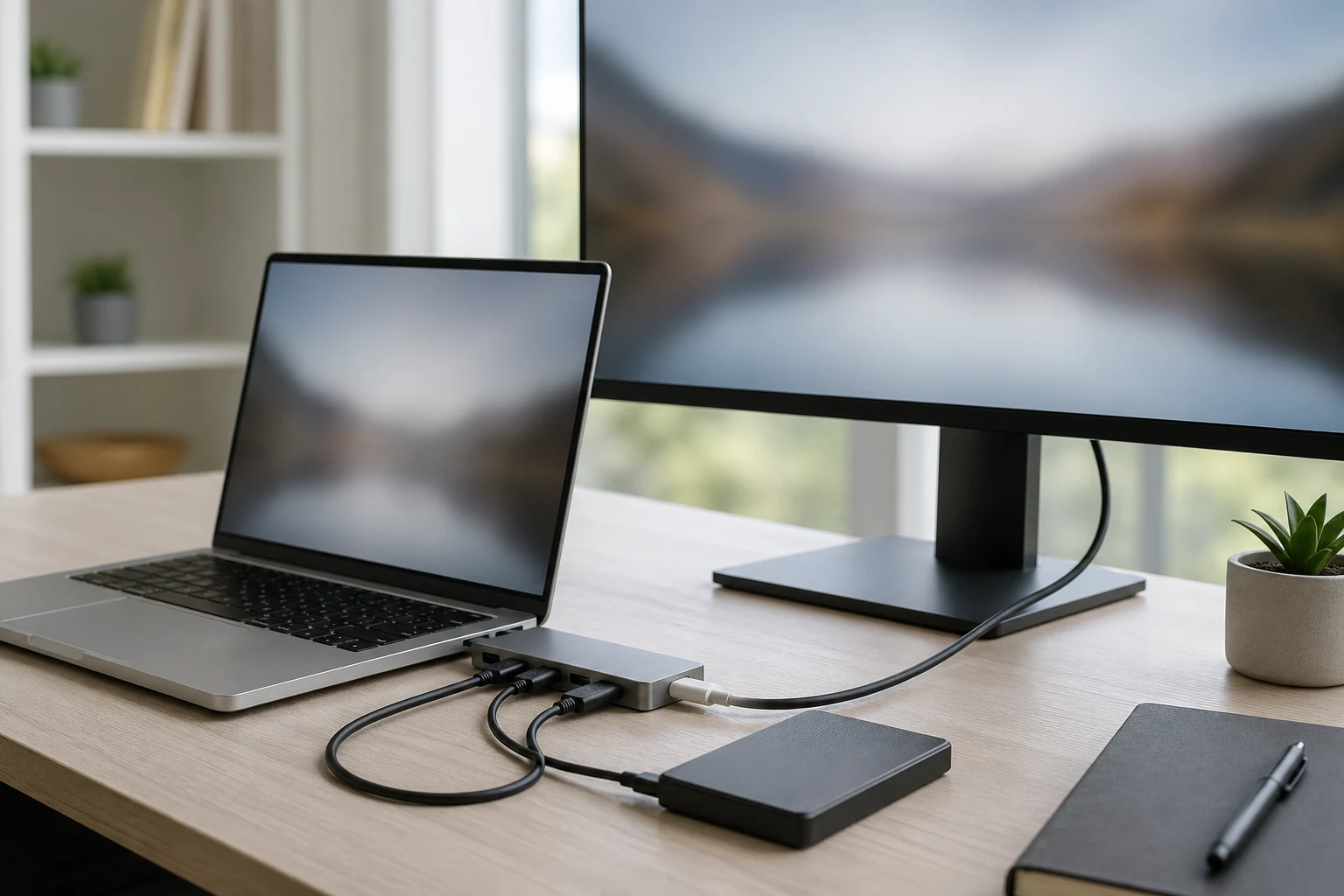 MacBook Neo ports and external display setup