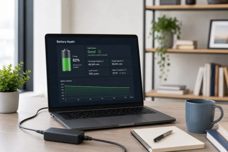 how to check battery health in laptop guide