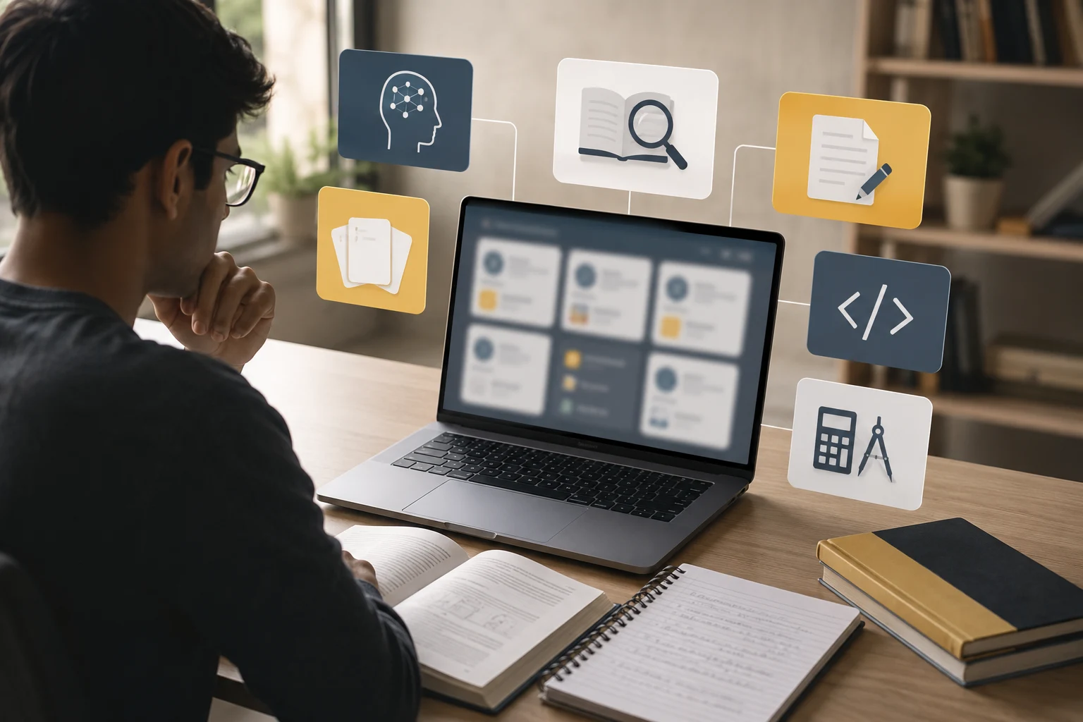 AI tools for education used for research, writing and revision