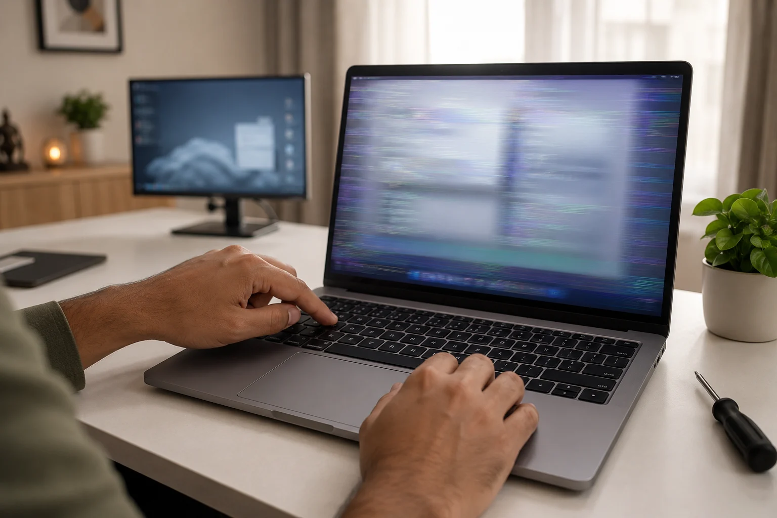 Simple test for how to fix screen flickering