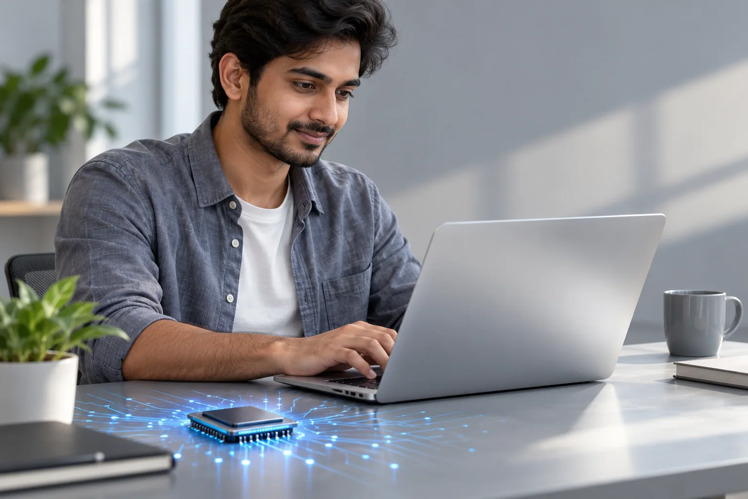 NPU in laptops showing AI processing technology and neural chip architecture