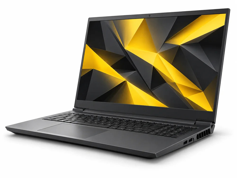 Illustrative graphite performance laptop